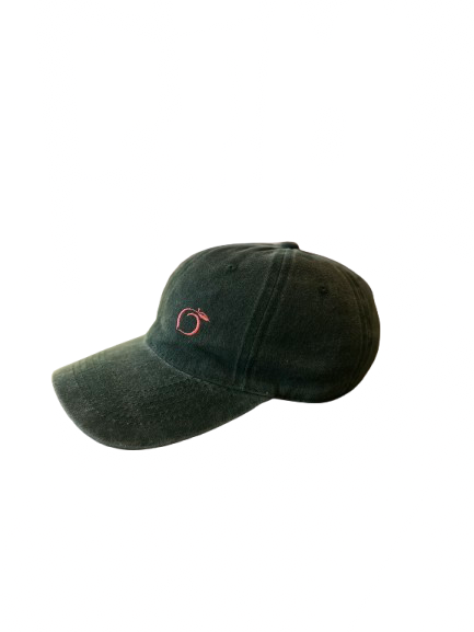 Silky lined baseball cap emerald green