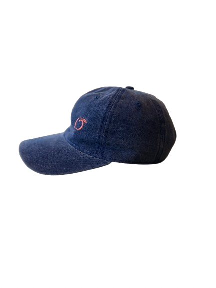 Silky lined baseball cap in midnight blue