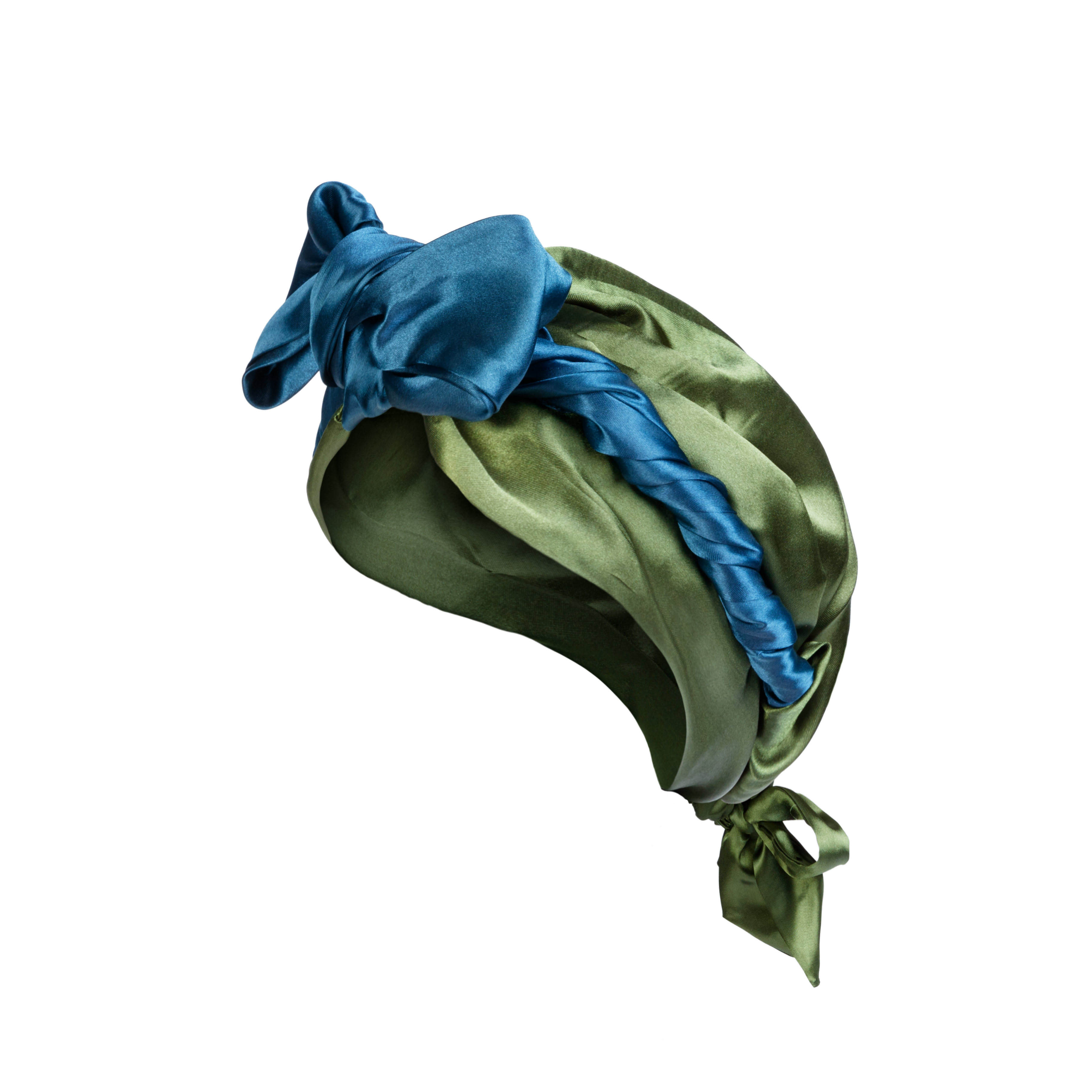 Proud movement headpiece in olive and teal