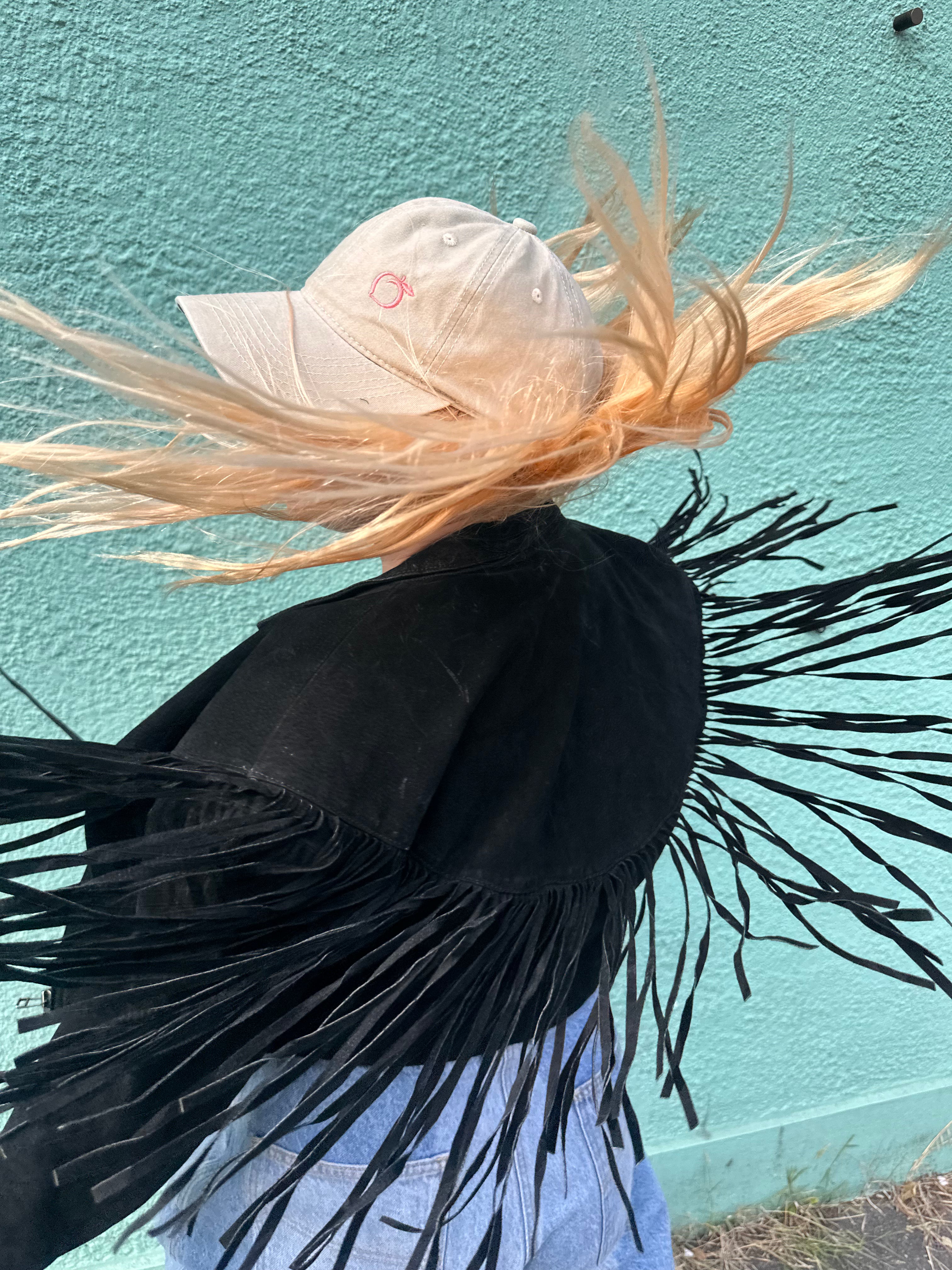 silky lined baseball cap in stone