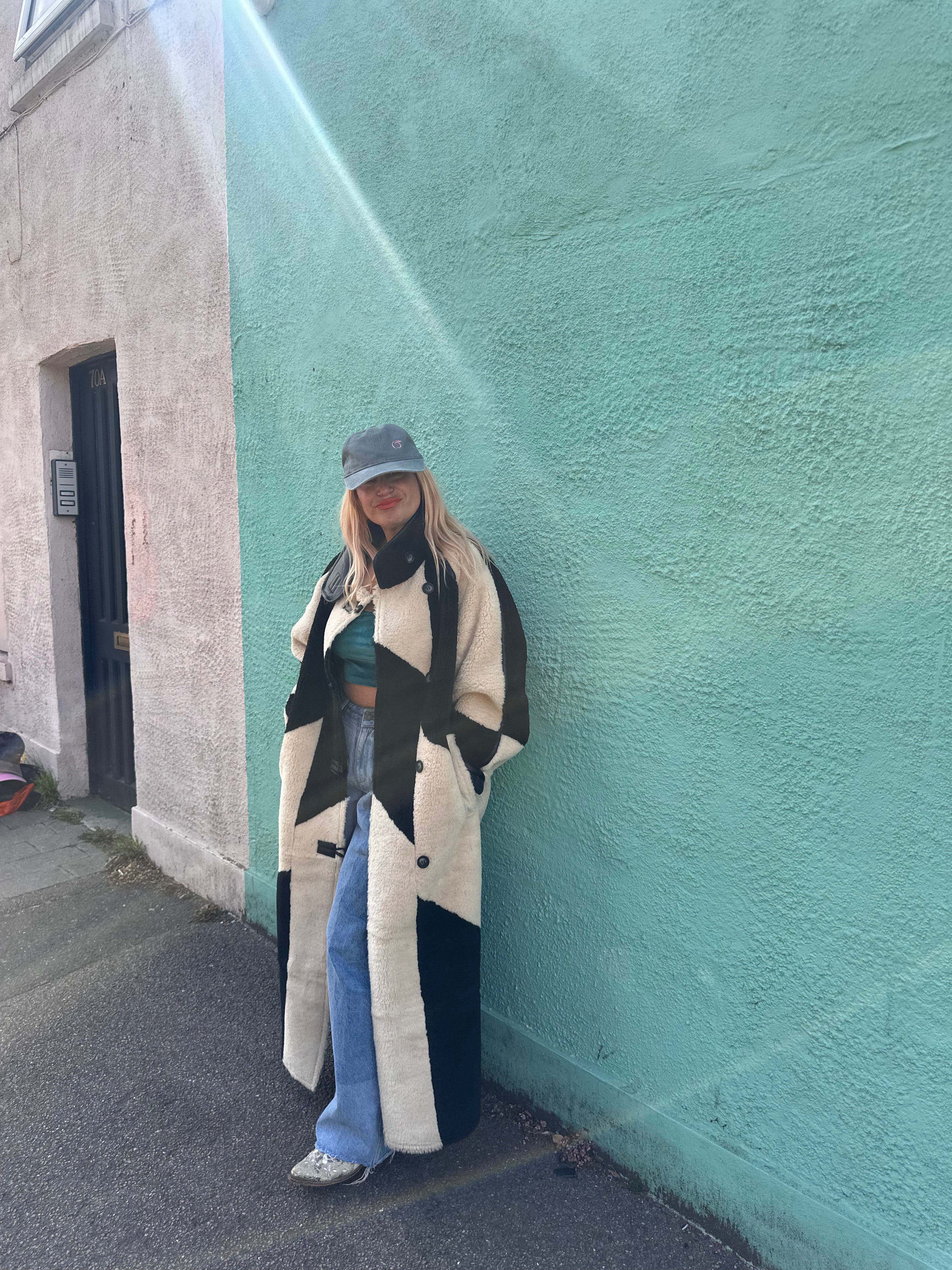 silky lied baseball cap in mink