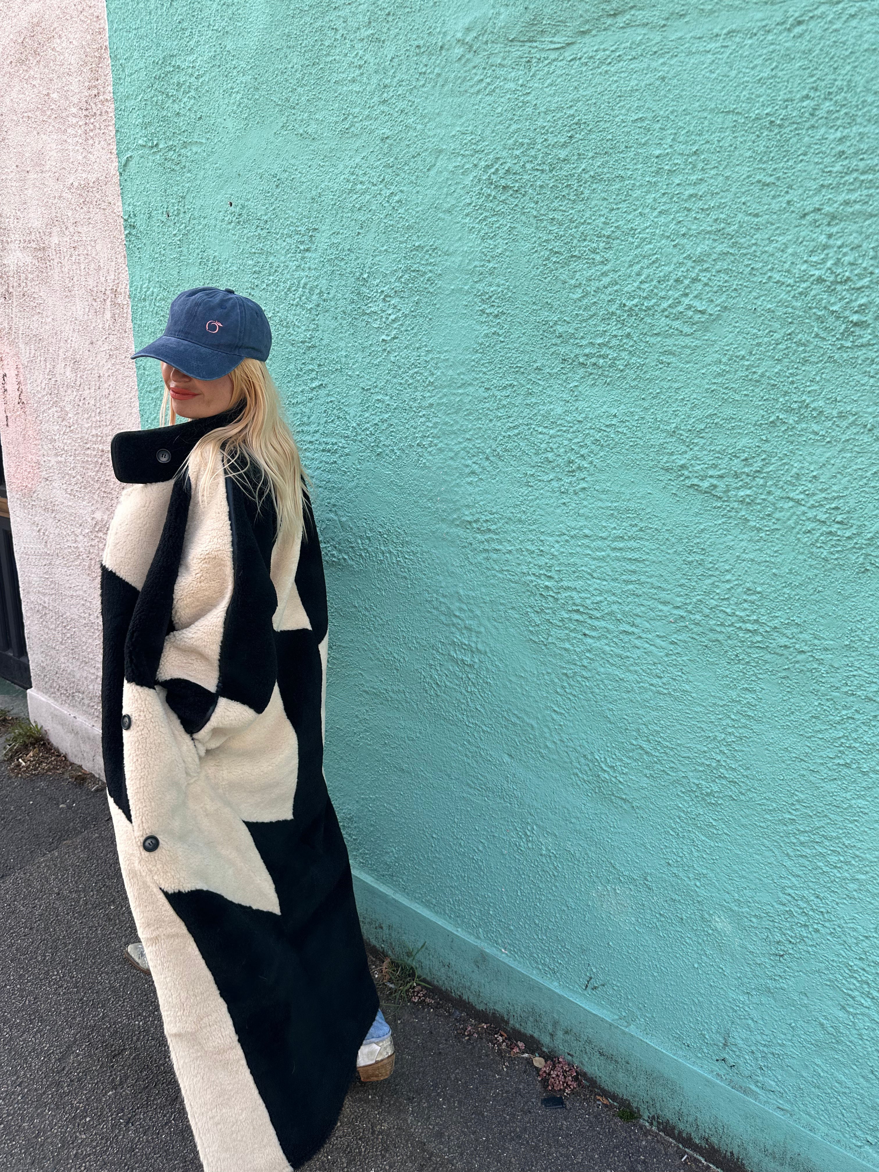 silky lined baseball cap in midnight black