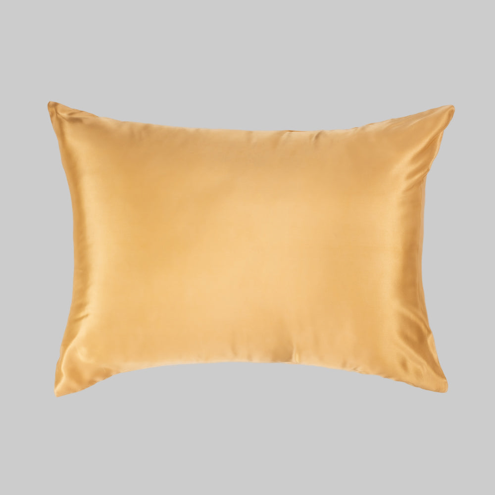 silky pillowcase in rust