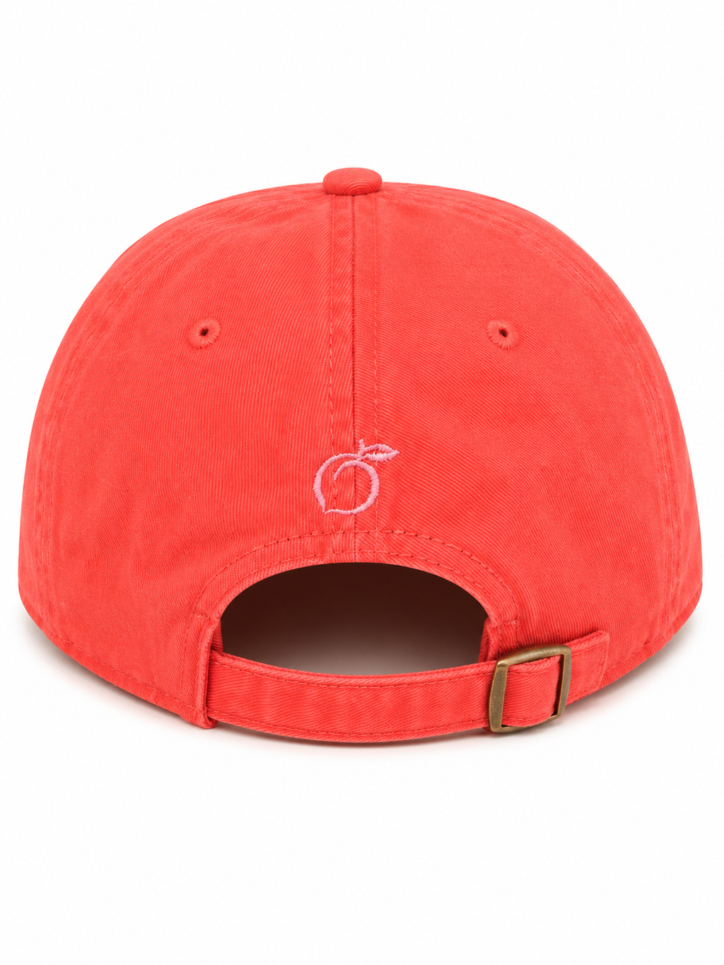 The proud peach silky lined PEACHY cap in coral