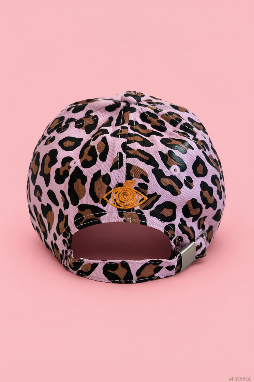 Proud peach silky lined cap in lilac