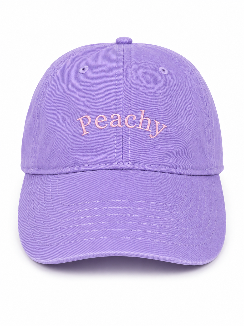 The proud peach silky lined PEACHY cap in lavender