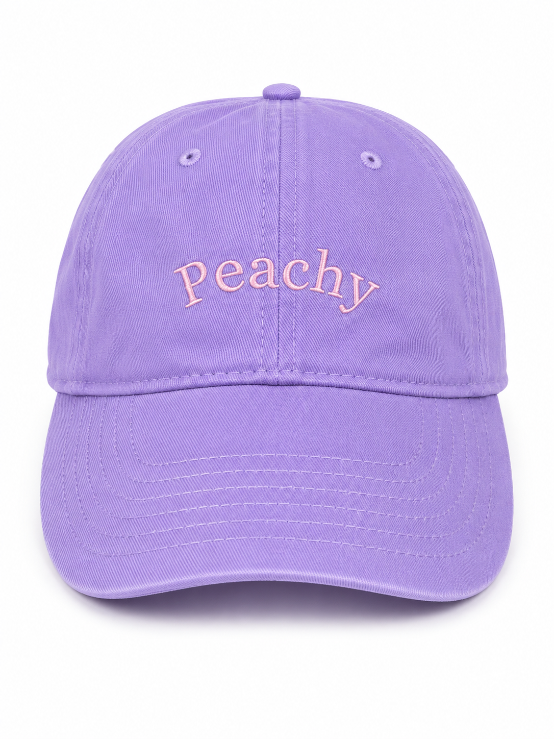 The proud peach silky lined PEACHY cap in lavender