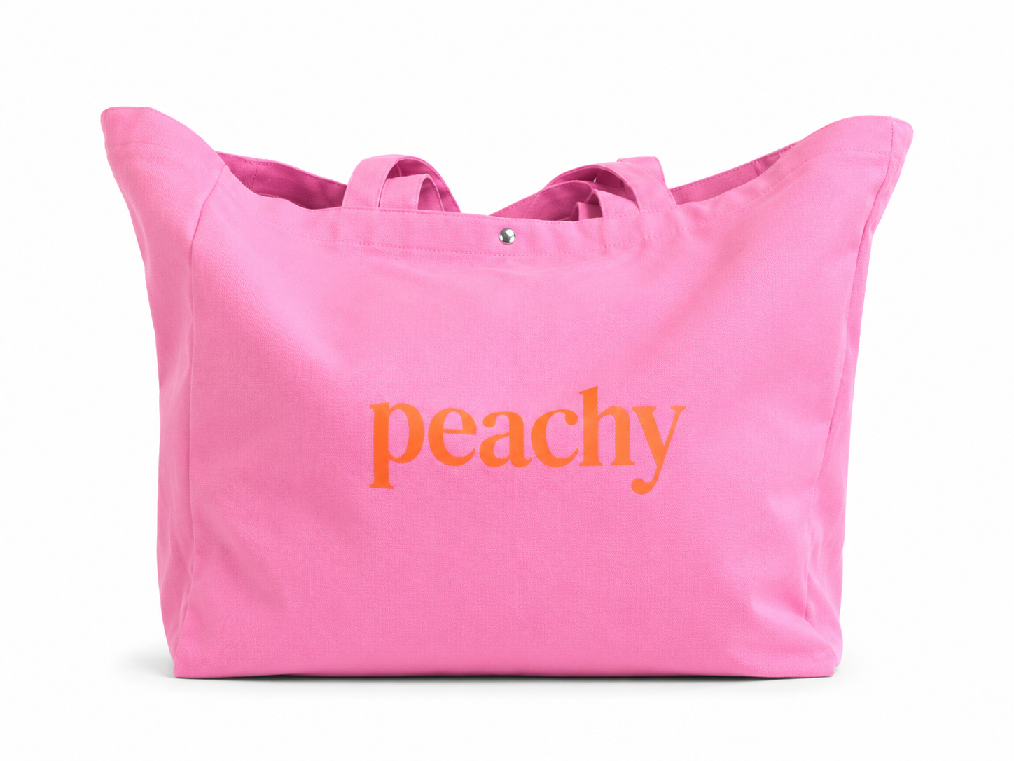 The proud peach extra large tote in pink