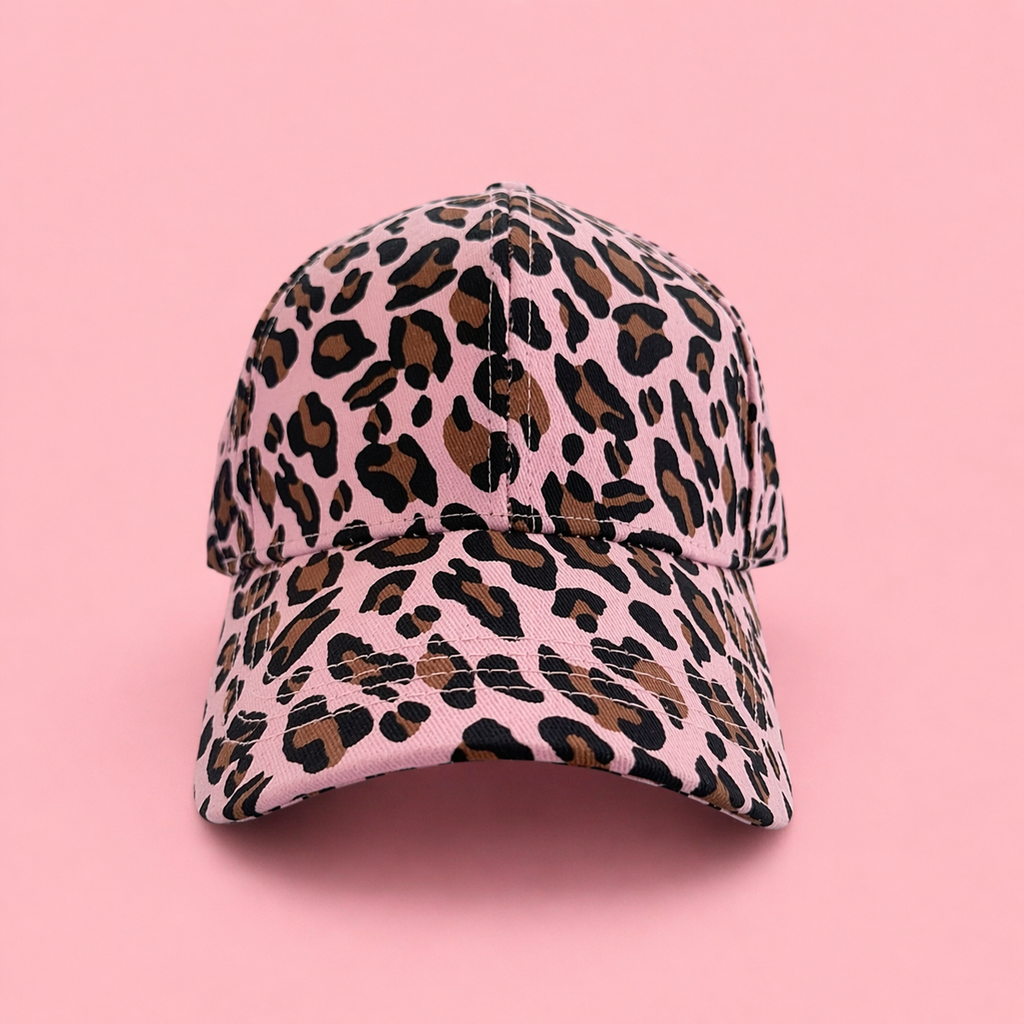 Proud peach silky lined cap in pink