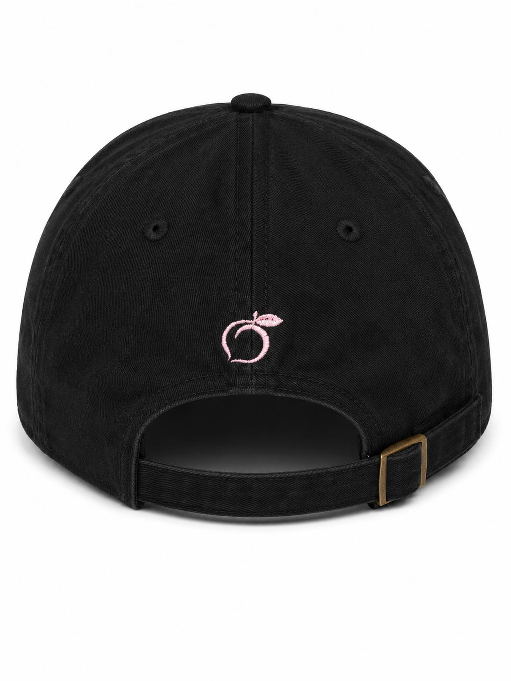 The proud peach silky lined peachy cap in black