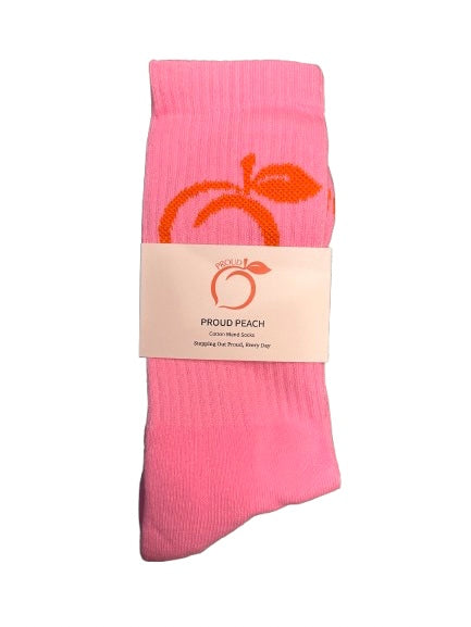 PROUD PEACH COTTONBLEND SOCKS IN PINK
