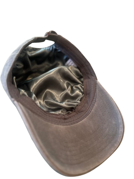 silky lied baseball cap in sage green/ grey