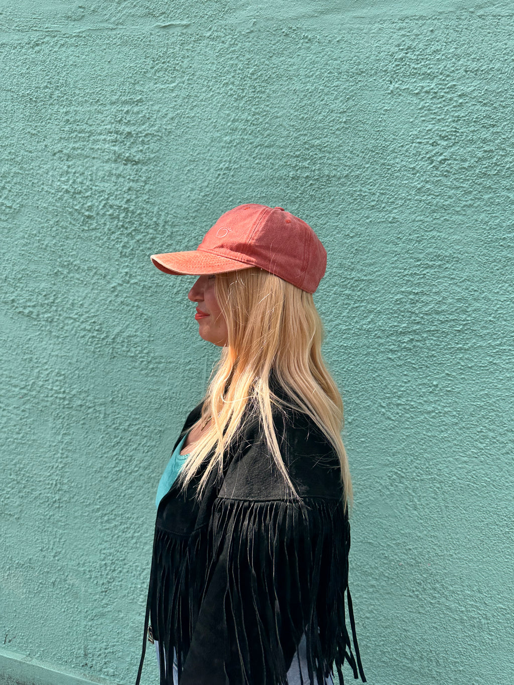 The proud peach relaxed fit effortlessly cool cap in PEACH silky lined