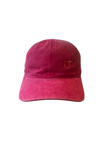 Silky lined baseball cap in hot pink