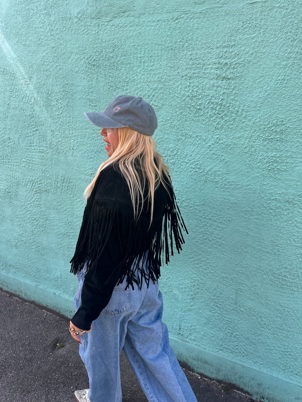 silky lied baseball cap in sage green/ grey