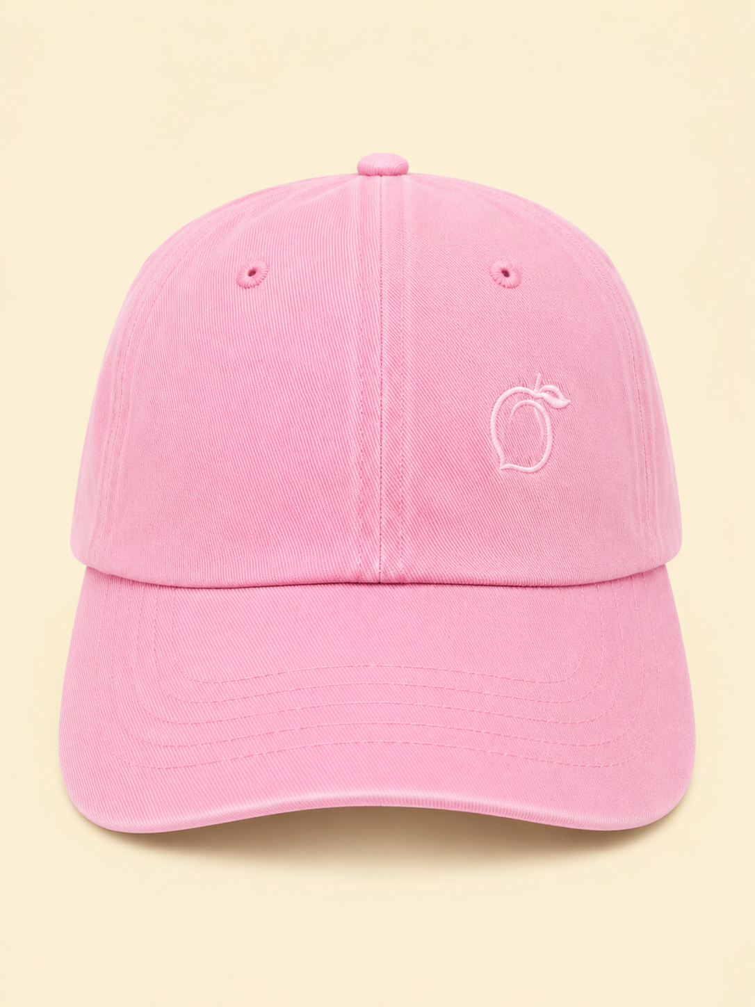 The proud peach relaxed fit effortlessly cool cap in baby pink SILKY LINED