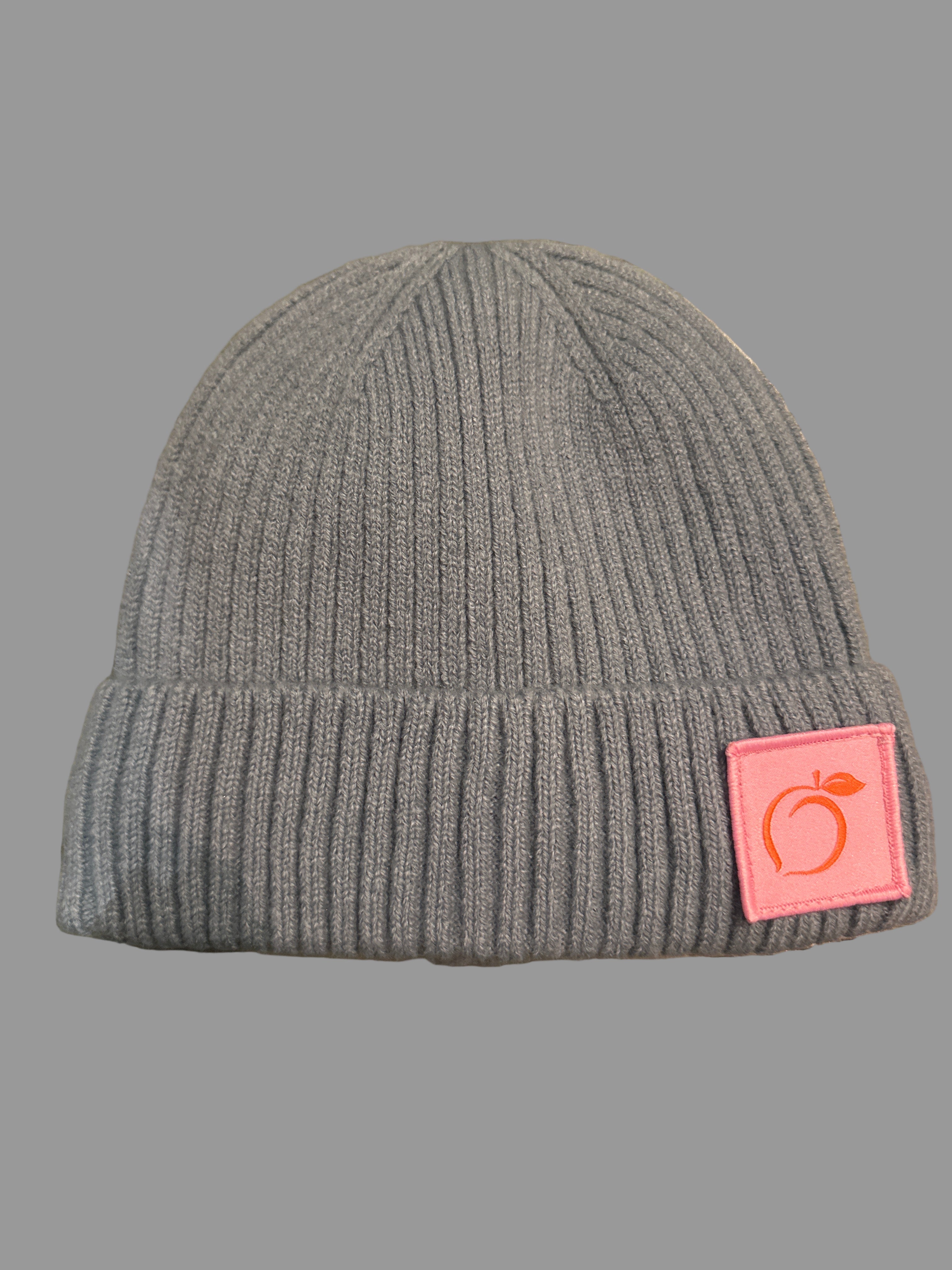 Silky lined beanie in dove grey