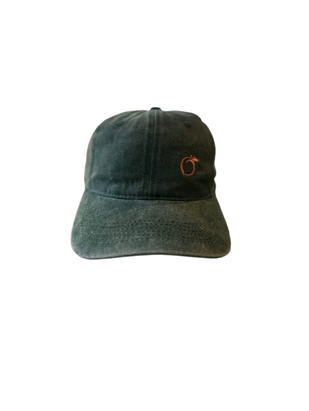 Silky lined baseball cap emerald green