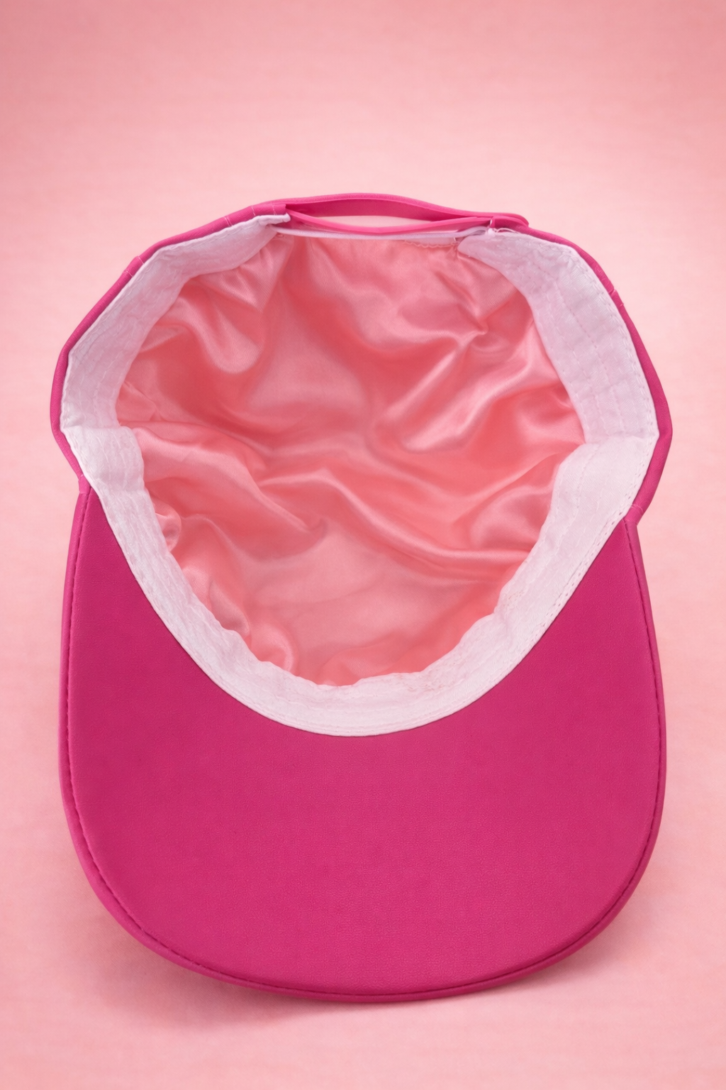 Peachy Silky-Lined Vegan Leather Cap