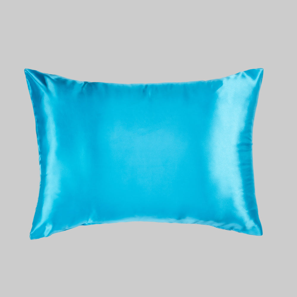 silky pillowcase in turquoise