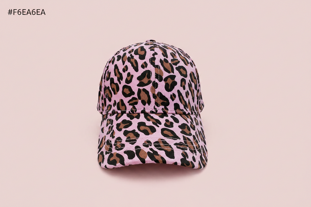 Proud peach silky lined cap in lilac