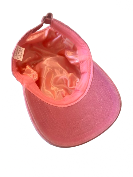 silky lied baseball cap in baby pink
