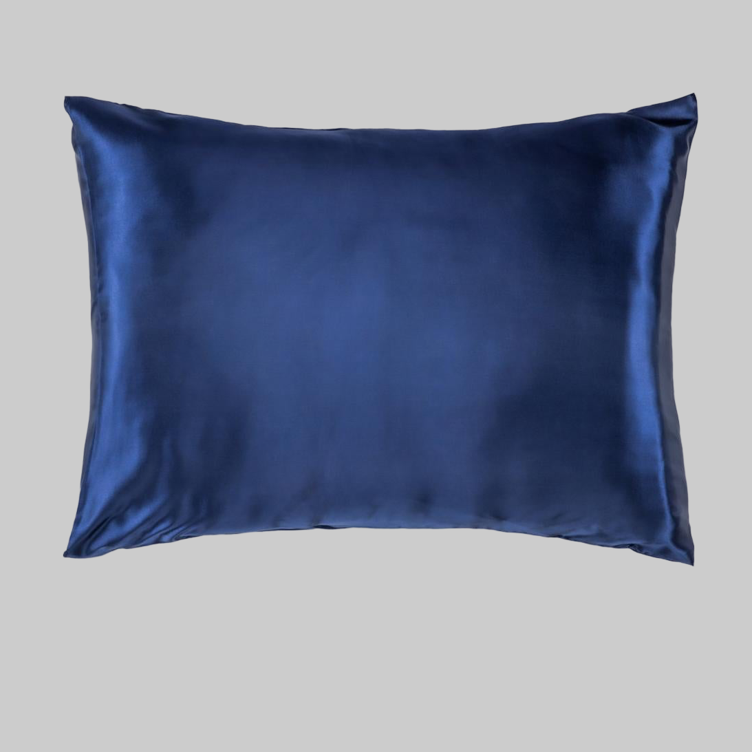 silky pillowcase in navy
