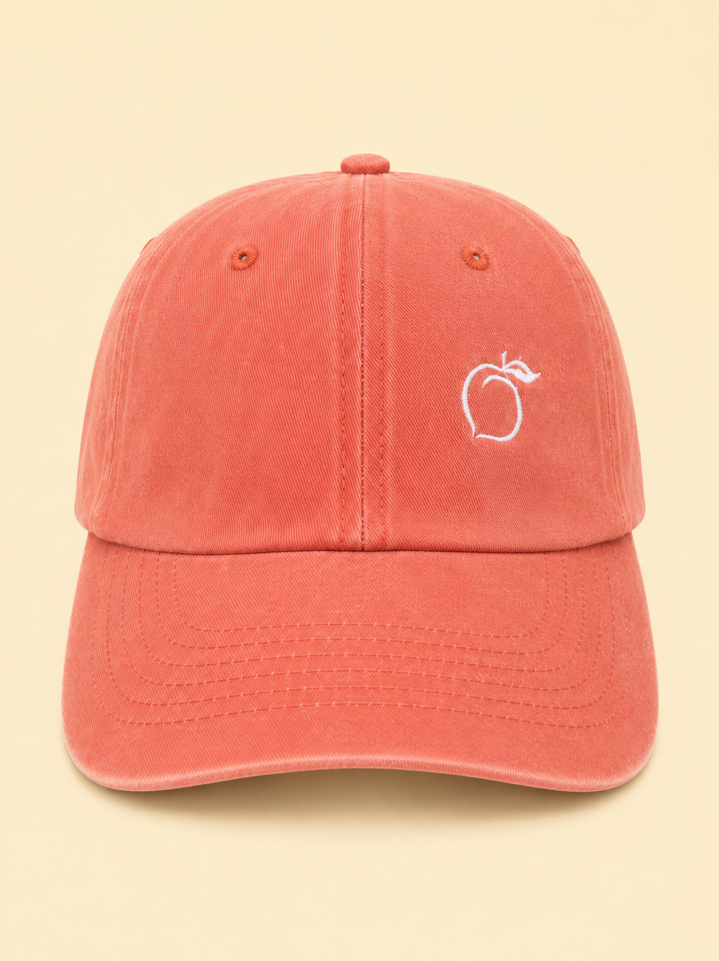 The proud peach relaxed fit effortlessly cool cap in PEACH silky lined