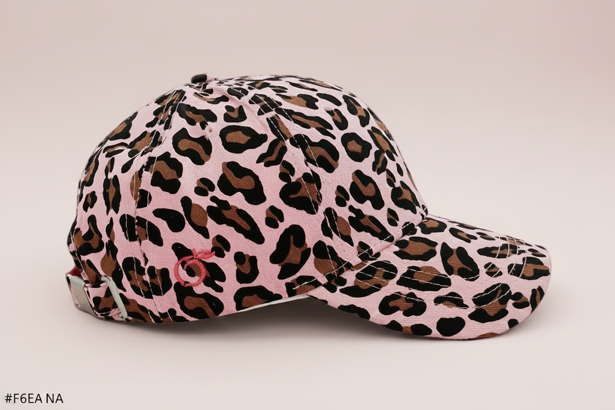 Proud peach silky lined cap in pink