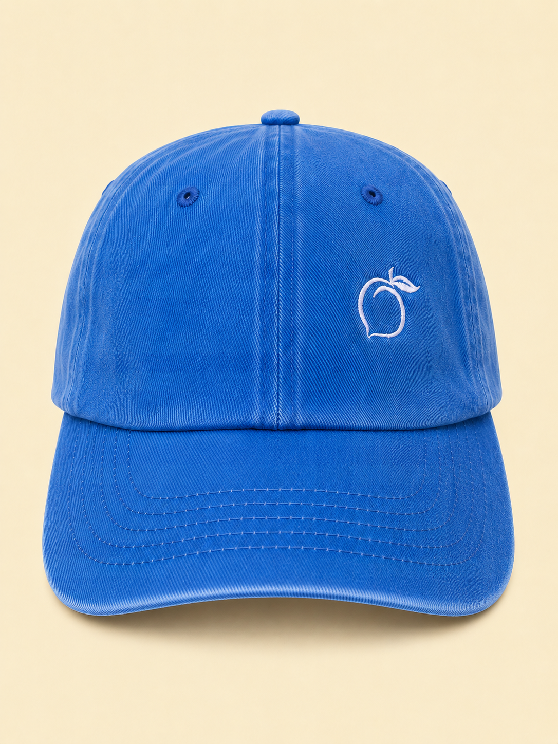 The proud peach relaxed effortlessly cool cap in ocean blue