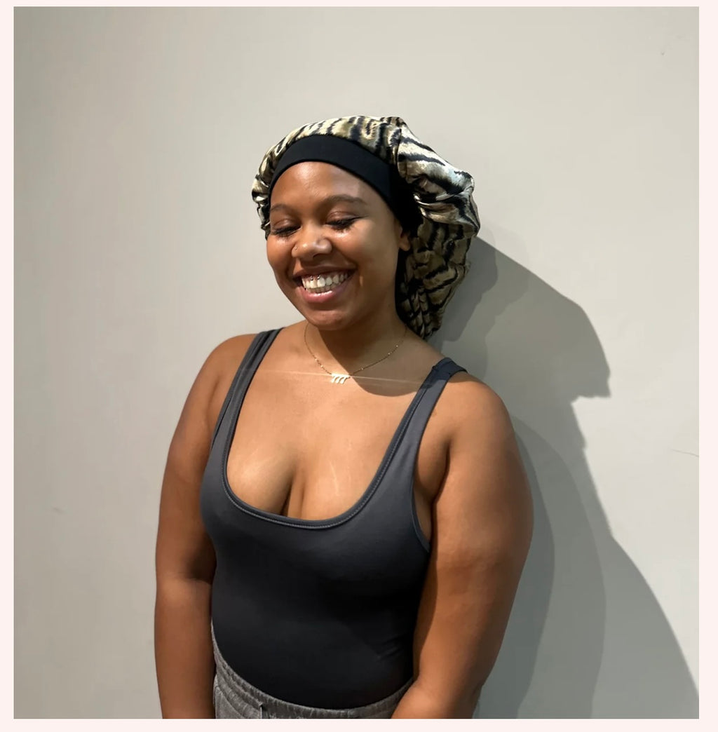 The proud mimi bonnet in tiger print