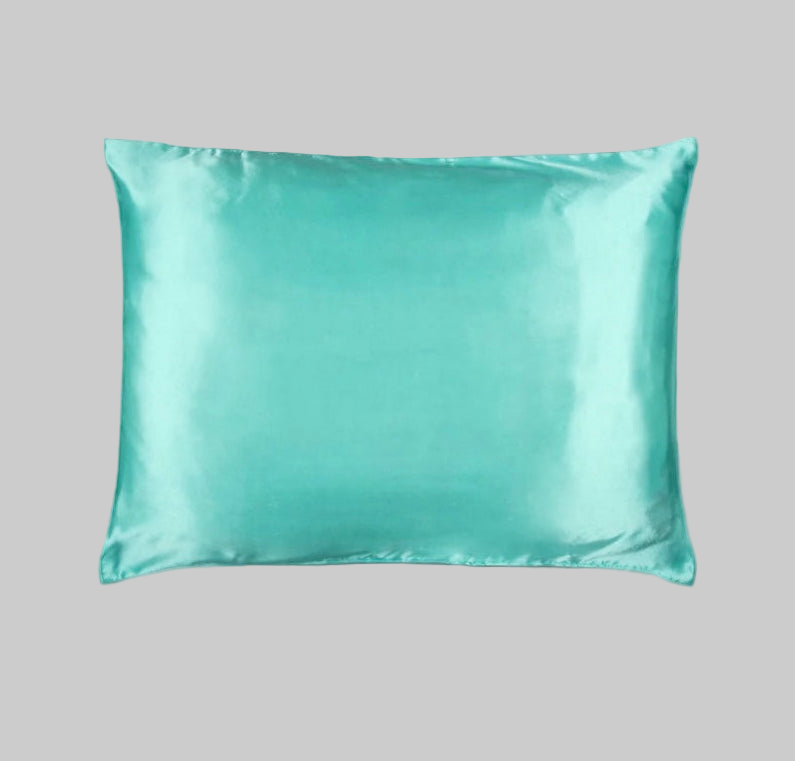 silky pillowcase in mint