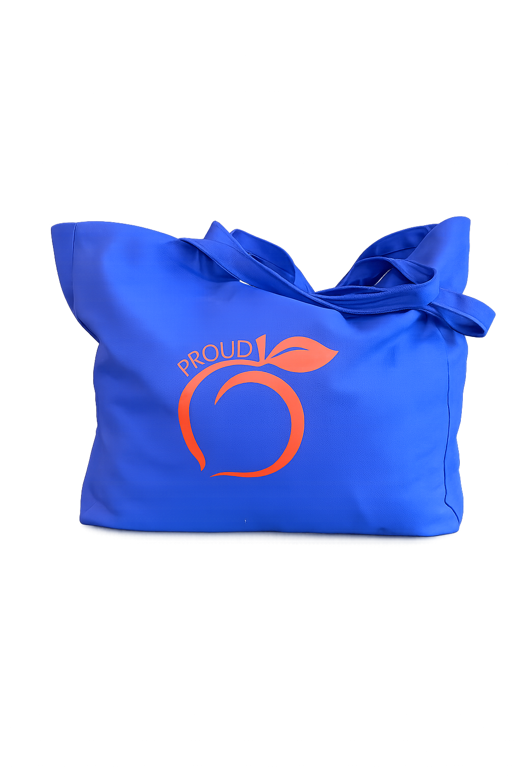 The proud peach extra large tote in navy