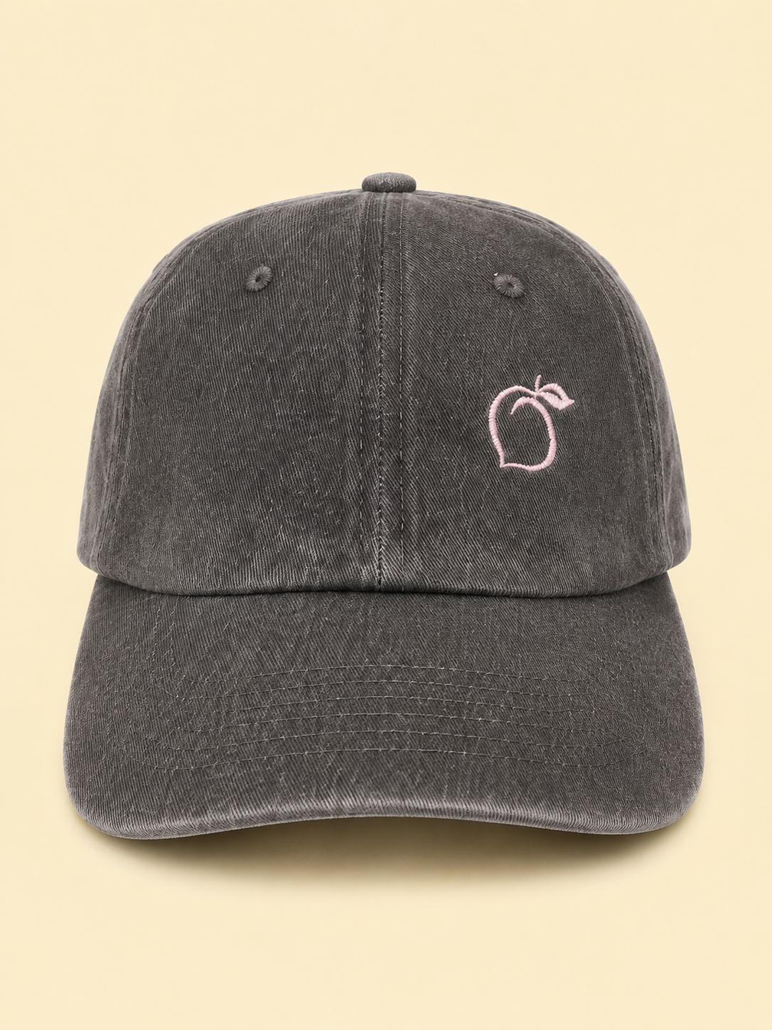 The proud peach relaxed fit effortlessly cool cap in mink SILKY LINED