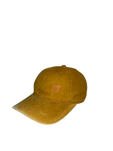 Silky Lined Baseball Cap in mustard